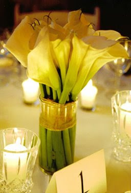 Calla Lily Centerpieces