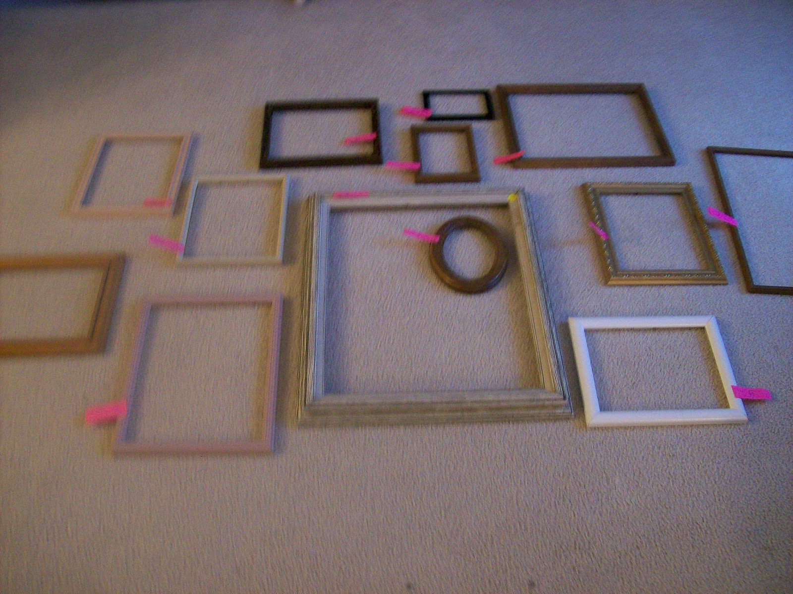 Empty Picture Frames Part II Paint and Hang The Domestic Domicile