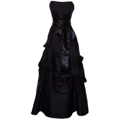 Prom Dresses Long on Daehee S Dress Was A Black Strapless Tafetta Long Dress  Her Tall And