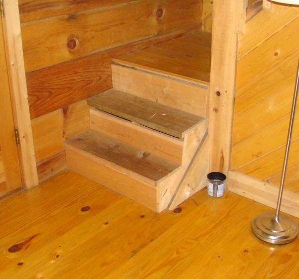 New Pine Stair Treads On Steps