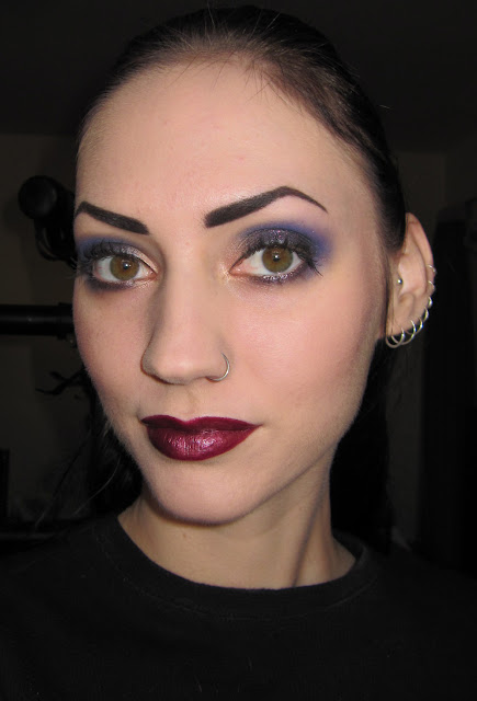 blue and purple makeup. Smokey Purple Makeup.