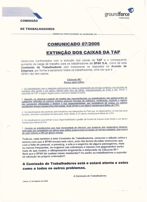 Comunicado 07/2006