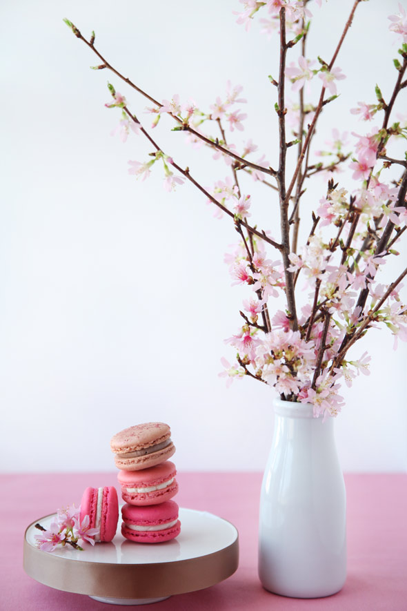 Cherry Blossom Macarons for Martha Stewart Weddings Cherry Blossom Macarons for Martha Stewart Weddings