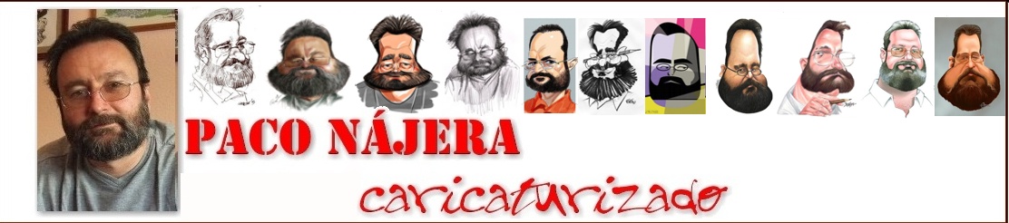 Paco Nájera caricaturizado