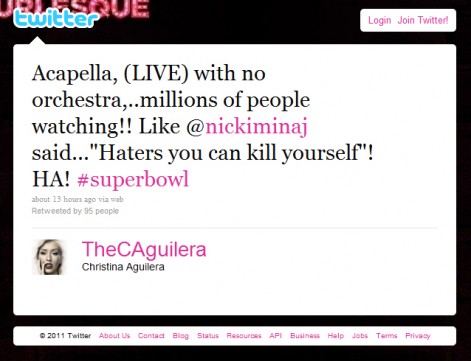 Christina Aguilera screws up Racine Pin Up Calendar. Christina Aguilera screws up