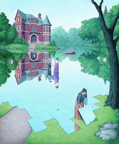 Foto-foto Lukisan Ilusi Optik Rob Gonsalves [ www.BlogApaAja.com ]