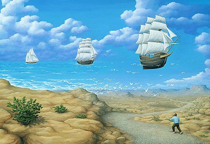 Foto-foto Lukisan Ilusi Optik Rob Gonsalves [ www.BlogApaAja.com ]