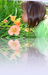 Jie smelling the flowers Spring 2009