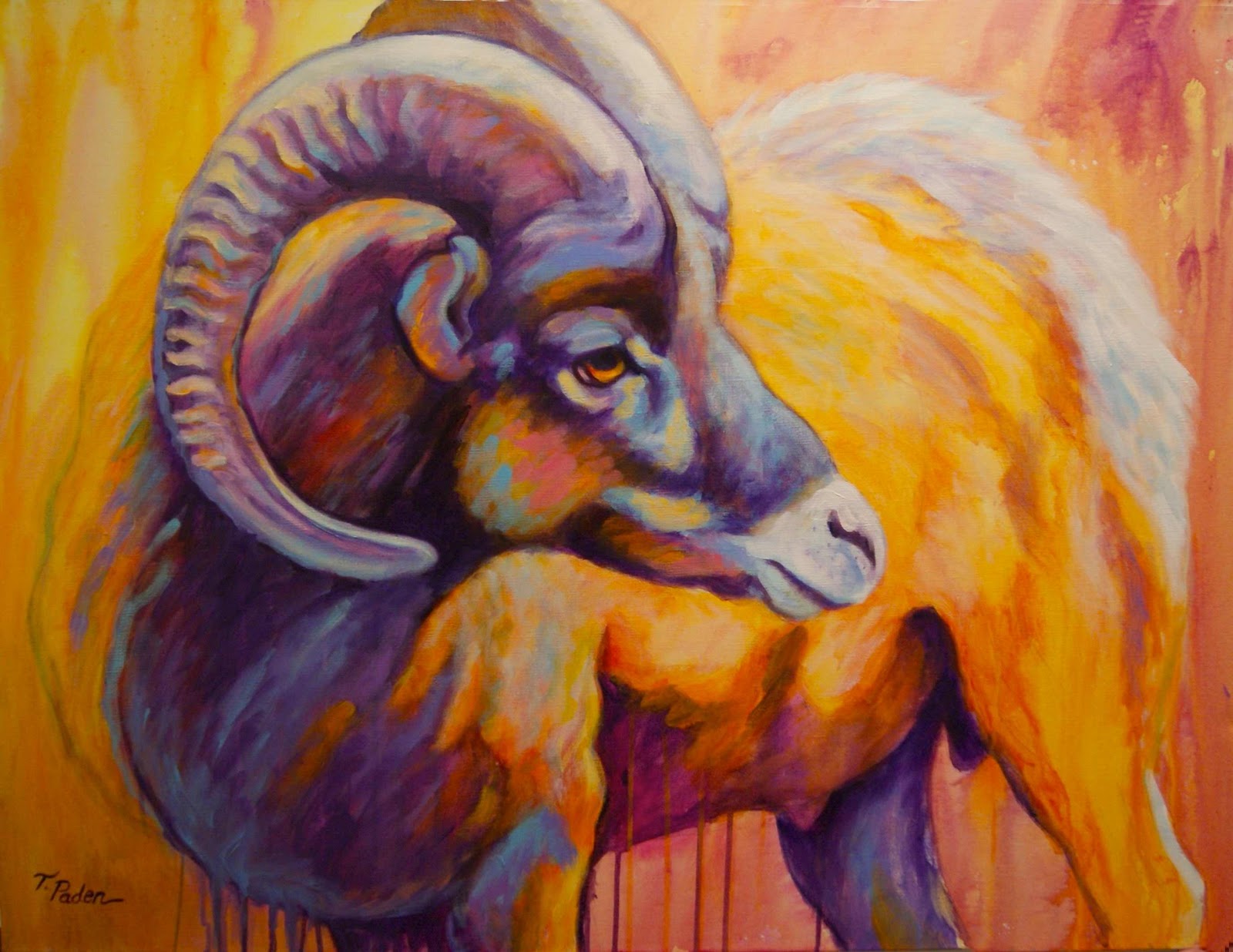 Western Artist Gallery Western Wildlife Painting, Abstract Desert