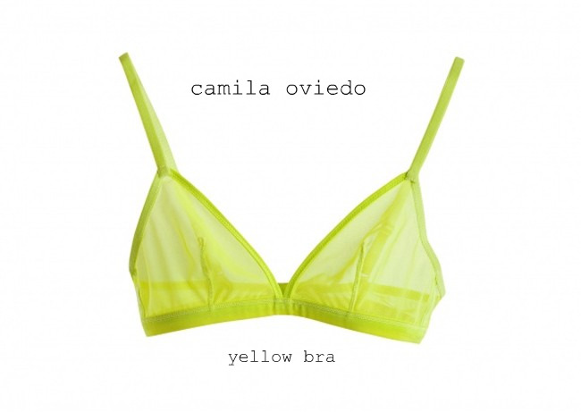 yellow bra camila oviedo