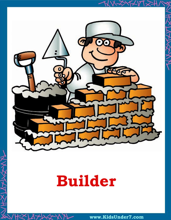 kids under 7 occupations and jobs flashcards