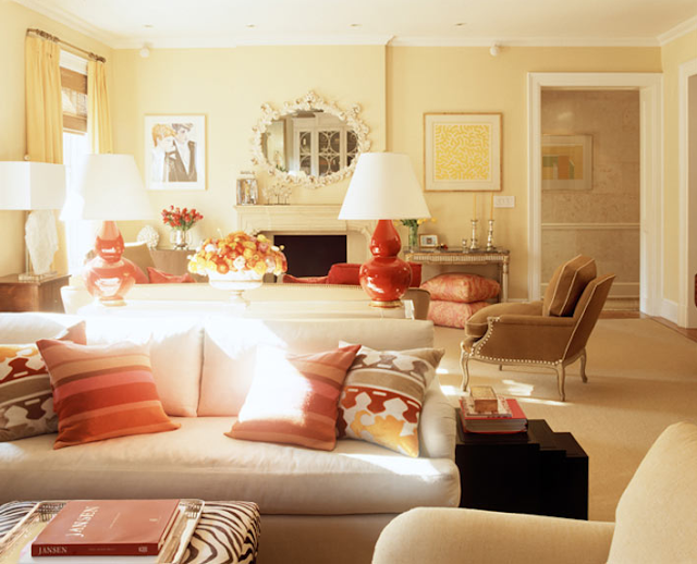 Sense and Simplicity: 10 Paint Colours to Use with Red Accents Sense and Simplicity: 10 Paint Colours to Use with Red Accents