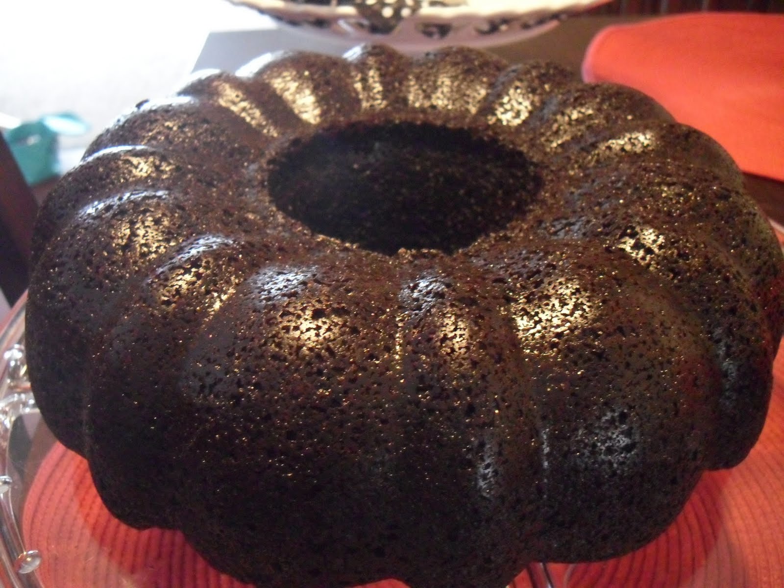 SUGAR SHOCK! Chocolate Bundt Cake with White Chocolate Glaze