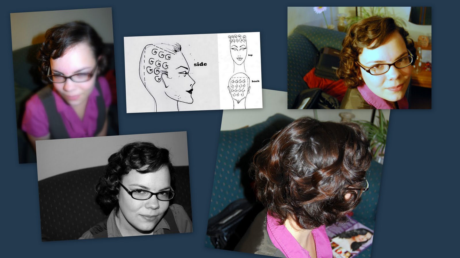 Pin Curls Diagram