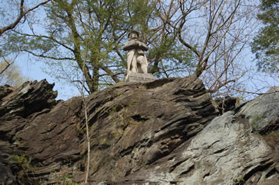 Mom Rinker's Rock and Toleration Statue.