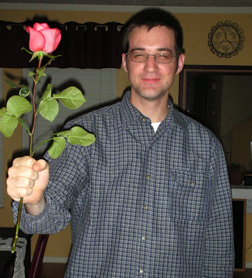 After learning that the flowers were actually a good thing Sexy Nerd went 