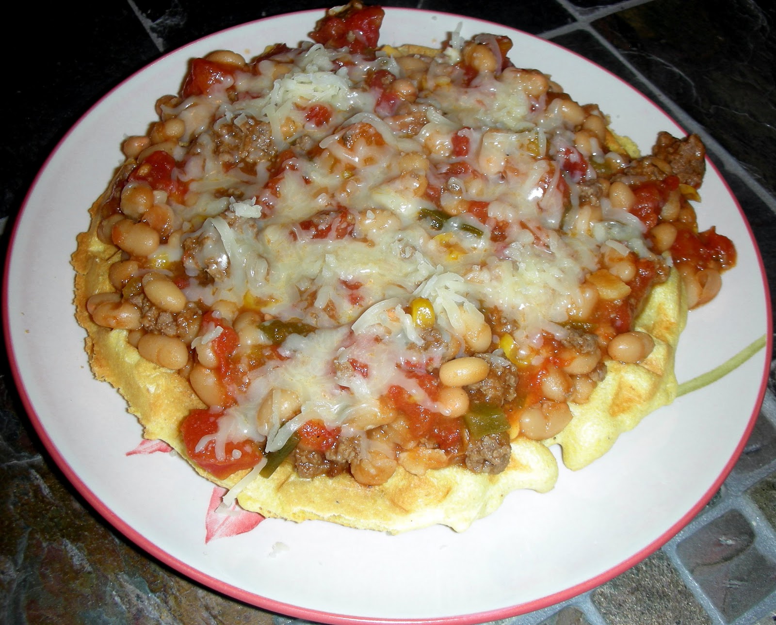 Lamb Cooks Cornmeal Waffles with Chili