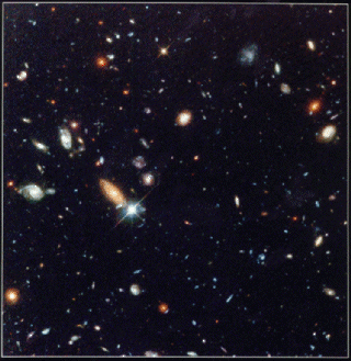 The Hubble Telescope's view of universe