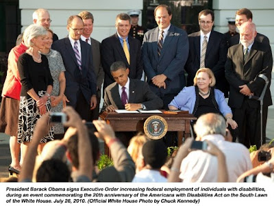 Celebrating the 20th Anniversary of the Americans with Disabilities Act with Substance http://whitehouse-org.blogspot.com/