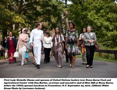 The First Lady Hosts United Nations General Assembly Spouses at Stone Barns http://whitehouse-org.blogspot.com/