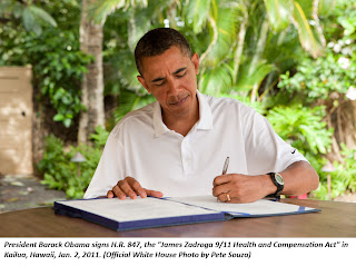 Photo: President Obama Signs the James Zadroga 9/11 Health and Compensation Act White House
