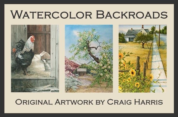 Watercolor Backroads-Original Artwork by Craig Harris