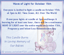 Wave of light for October 15th