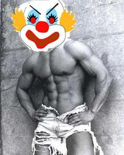 OMG LOOK, it's a sexy CLOWN!! MUAHAHAHAHAHA! a vampire blogger Texan named Chet who writes about pop culture, monster/horror/B-movies and other crap in general