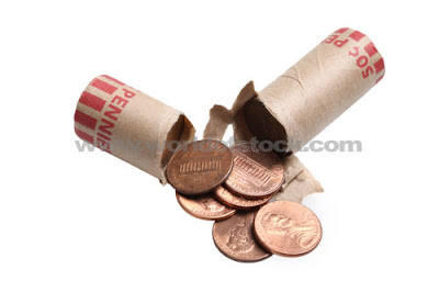 A roll of pennies. Hot huh?