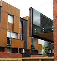 The Altair Townhouses - detail from the lane