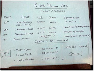Events @ Rider Mania 2008