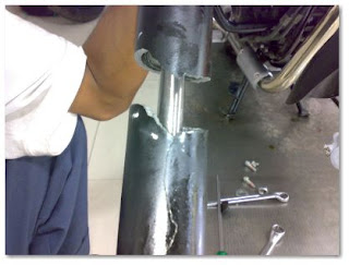 Broken Front Fork Barrel of the P200