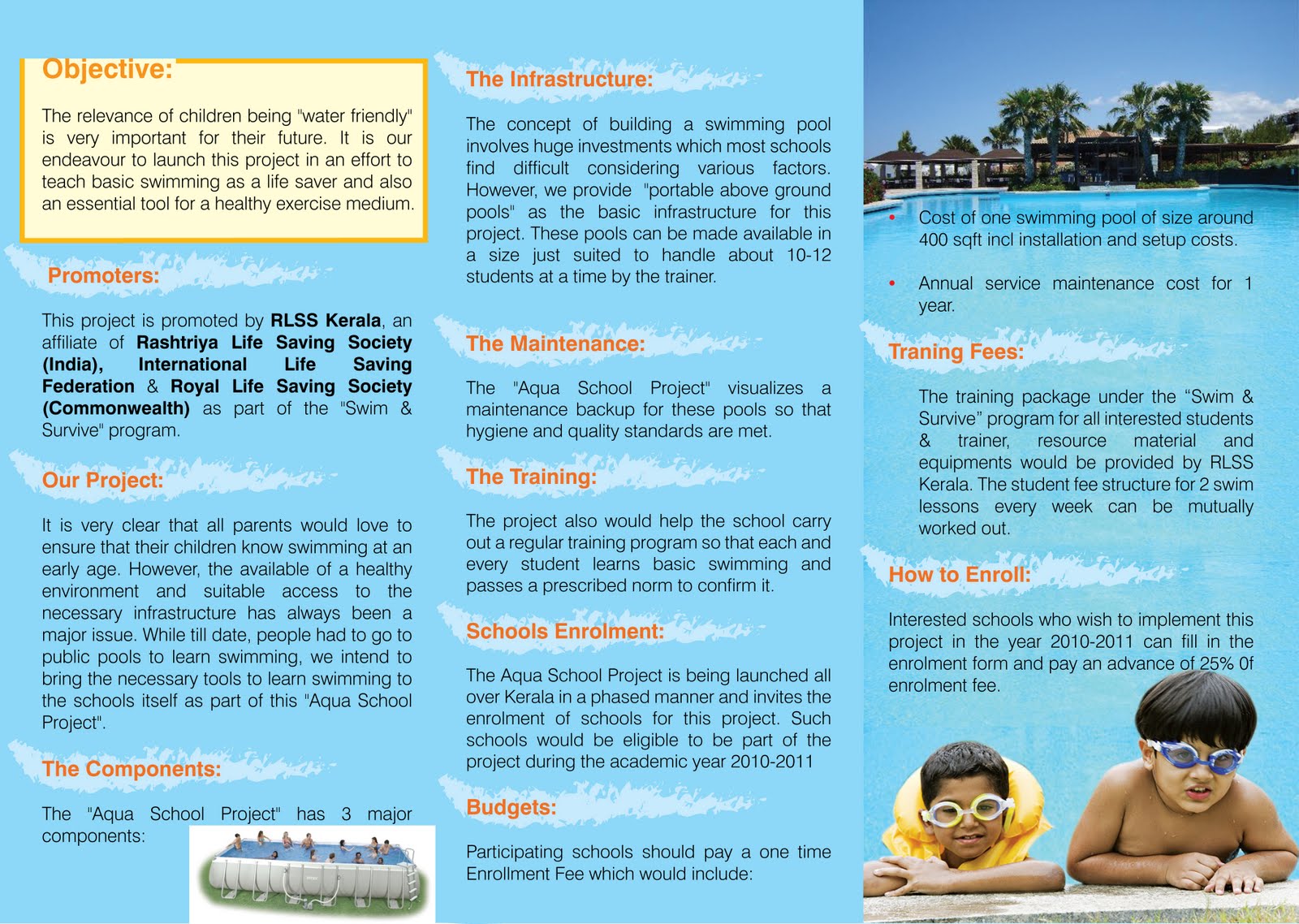 Swimming Brochure