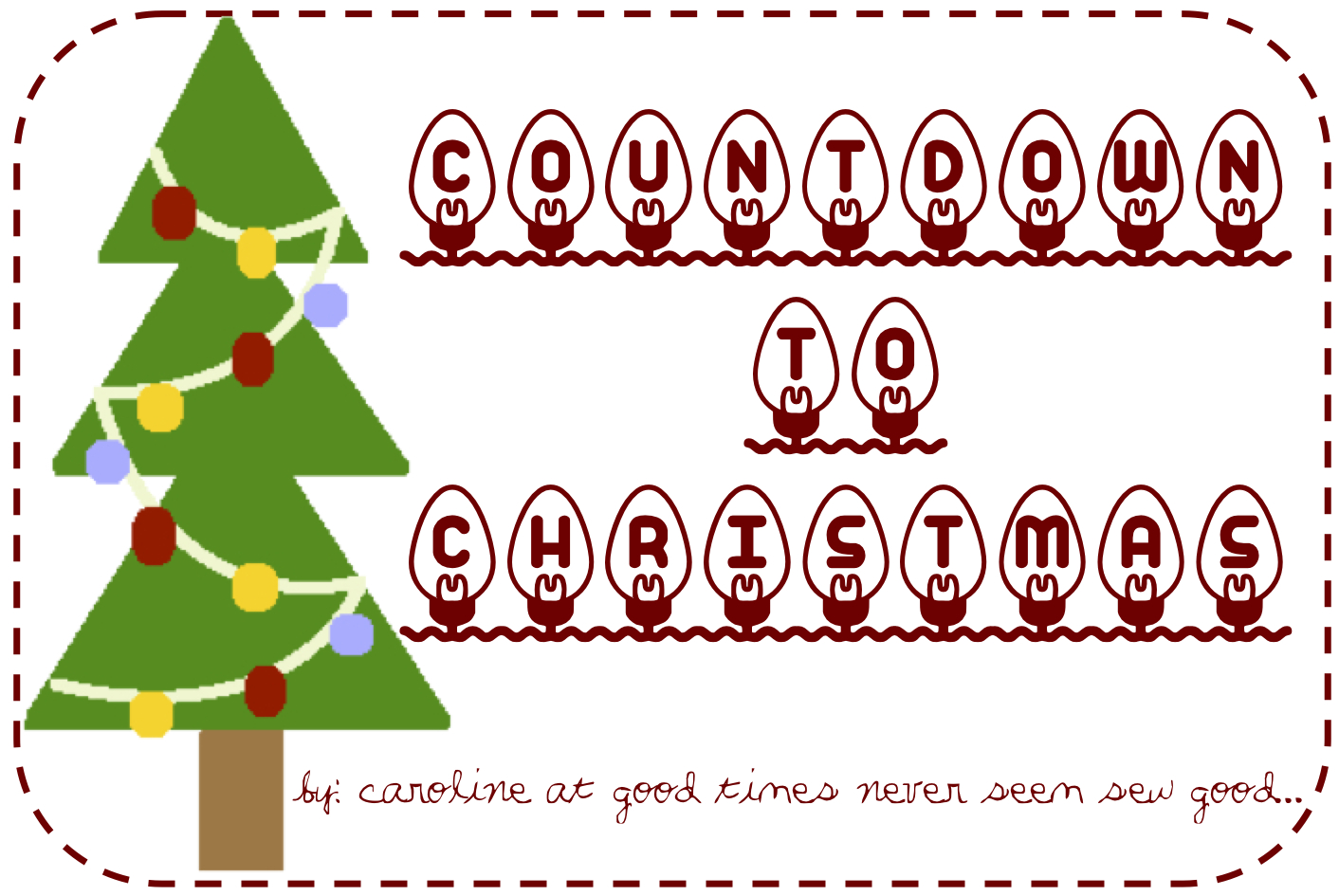 Today's Countdown to Christmas Today's Countdown to Christmas