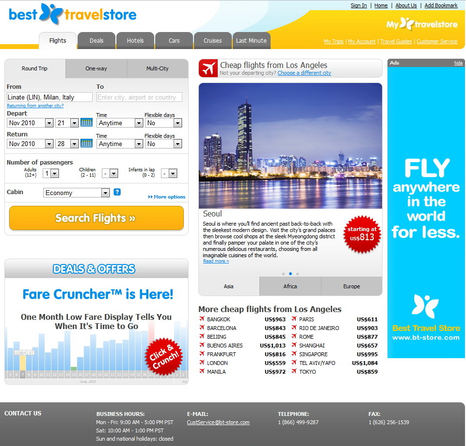 Best airline deals today