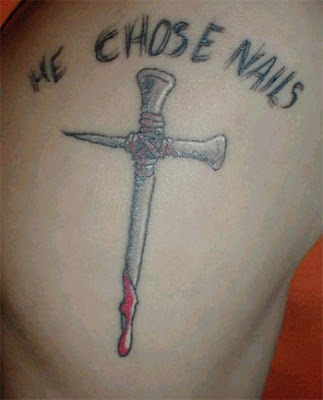 nail cross tattoo. nails tattoo nail cross tattoo. nails tattoo