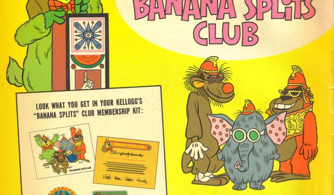 Patrick Owsley Cartoon Art and More! BANANA SPLITS CLUB 1969