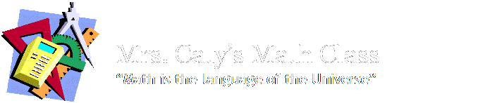 Mrs. Caty's 7th Grade Math Class