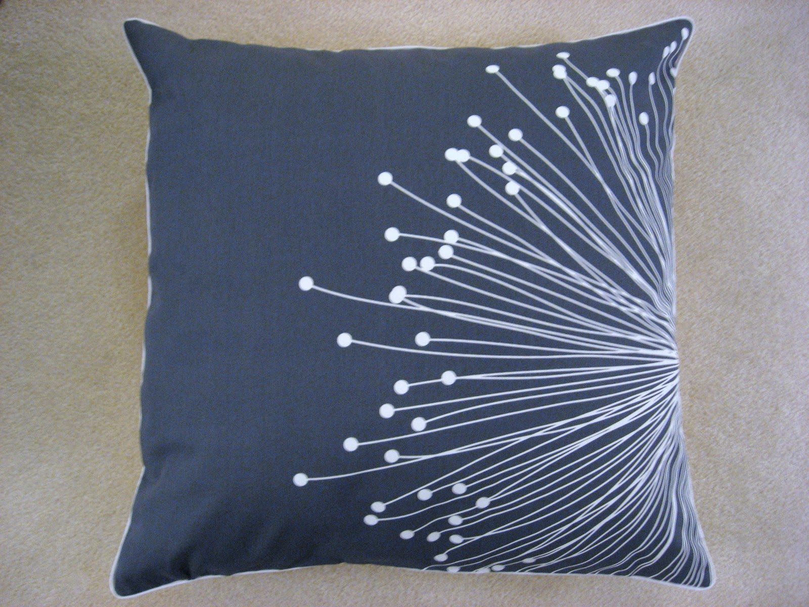 the quirky peach: Yellow & Gray Floor Pillows