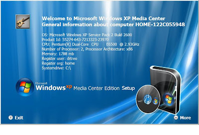 Windows XP SP3 OZZIE XP MCE (Multi - OEM) - cực đẹp active cho mọi Laptop Windows+xp+3+multi+OEM