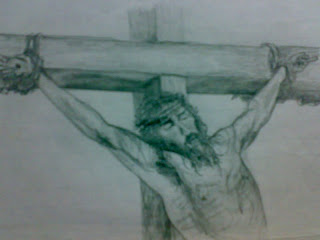The Face Of God jesus christ picture Pencil sketching Passion of christ cross almighty Crucifixion nails hands tomb da vinci code leonardo drawings monalisa the last supper art