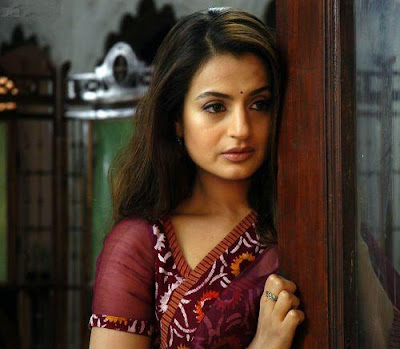 Amisha Patel in Hot Transparent Sarees