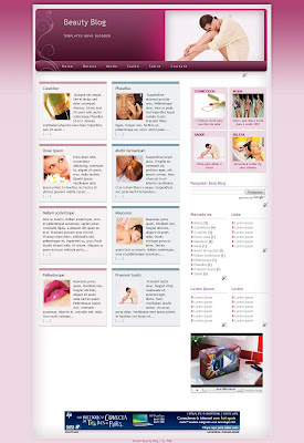 template beauty blogger