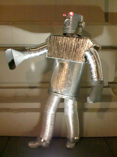 Steven Pitsenbarger as Robot, San Francisco, Halloween 2008, photo by A.E. Graves