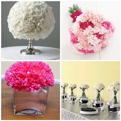 Not to mention a DIY carnation bouquet is completely feasible which come 