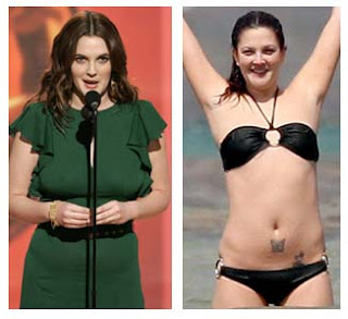 Plastic Surgery Before After: Drew Barrymore Breast Reduction