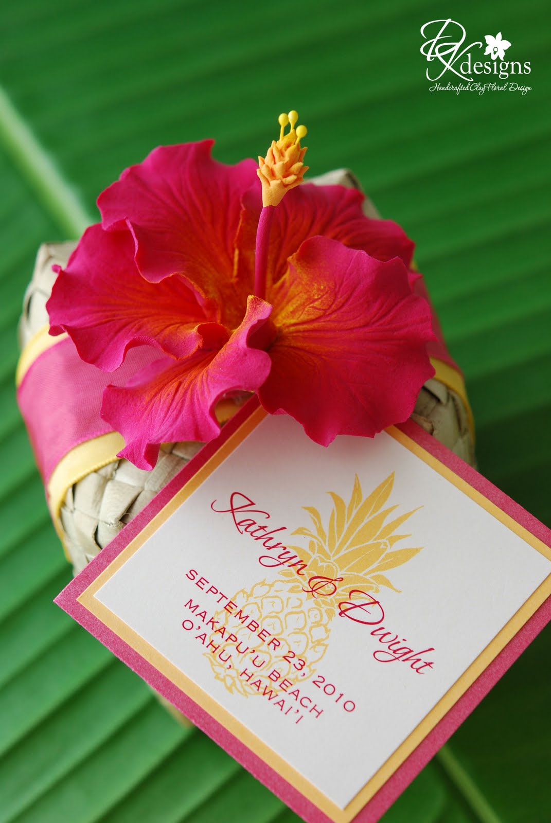 DK Designs: Tropical Wedding Favors