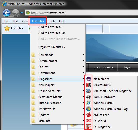 Technorama Blog  Browser Bookmark