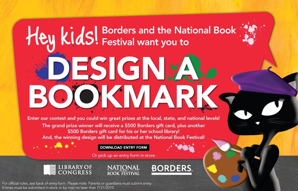 book buddies design a bookmark contest