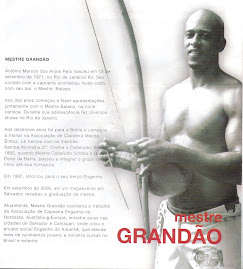 MATERIA NA REVISTA PRATICANDO CAPOEIRA MESTRE BAIANO E O MESTRE GRANDÃO PAI E FILHO !!!